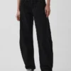 Low Rise Barrel Jeans