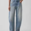 Low Rise Barrel Jeans