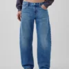 Low Rise Barrel Jeans