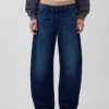 Low Rise Barrel Jeans