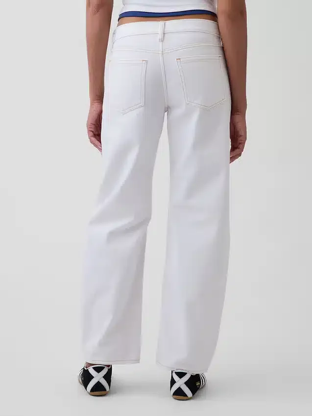 Low Rise Barrel Jeans