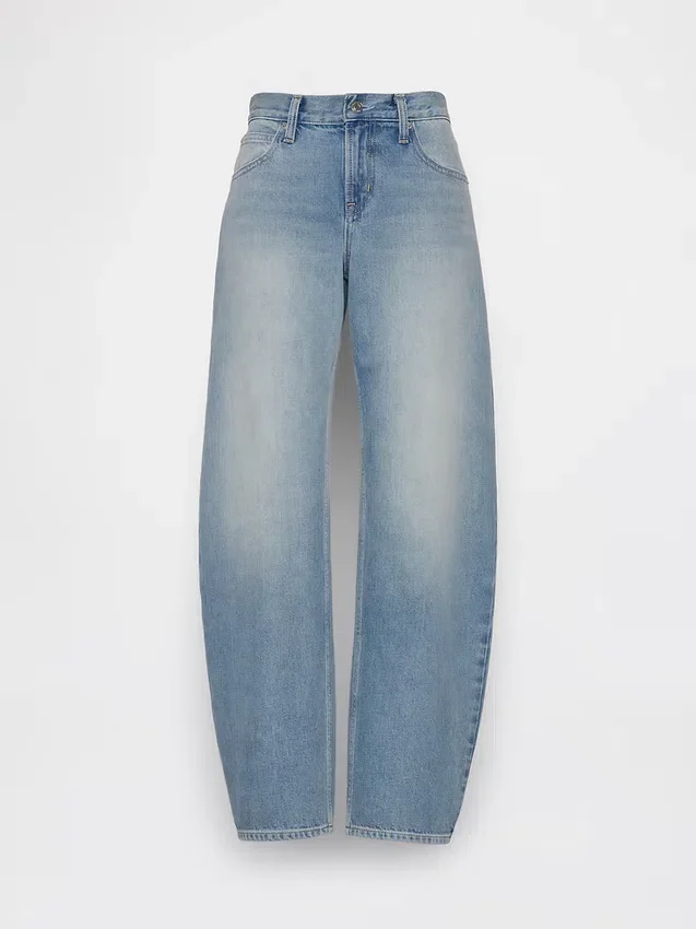 Low Rise Barrel Jeans