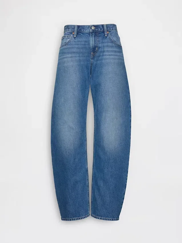 Low Rise Barrel Jeans