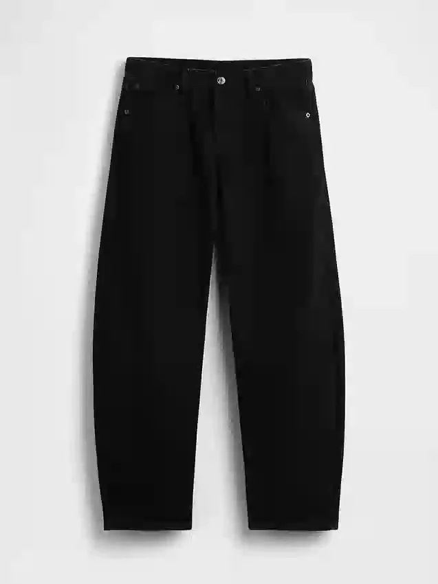 Low Rise Barrel Jeans