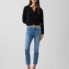 Low Rise Capri Jeans