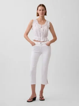 Low Rise Capri Jeans
