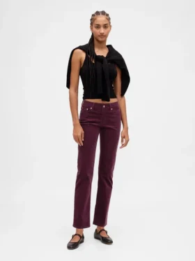 Low Rise Corduroy '90S Slim Straight Pants