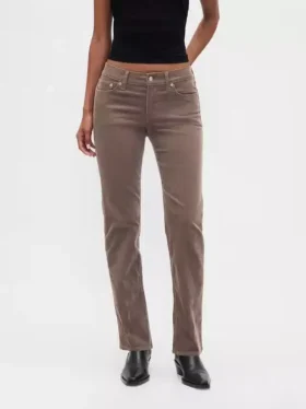 Low Rise Corduroy ’90S Slim Straight Pants