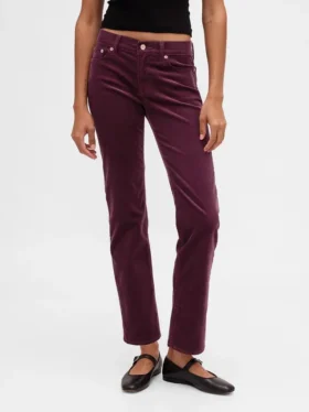 Low Rise Corduroy ’90S Slim Straight Pants