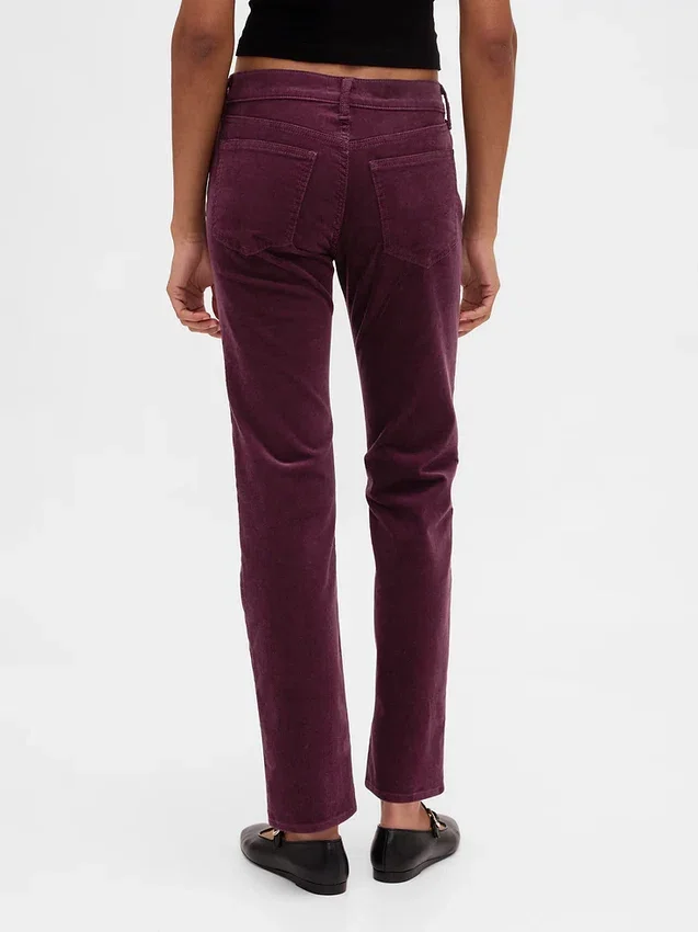 Low Rise Corduroy '90S Slim Straight Pants