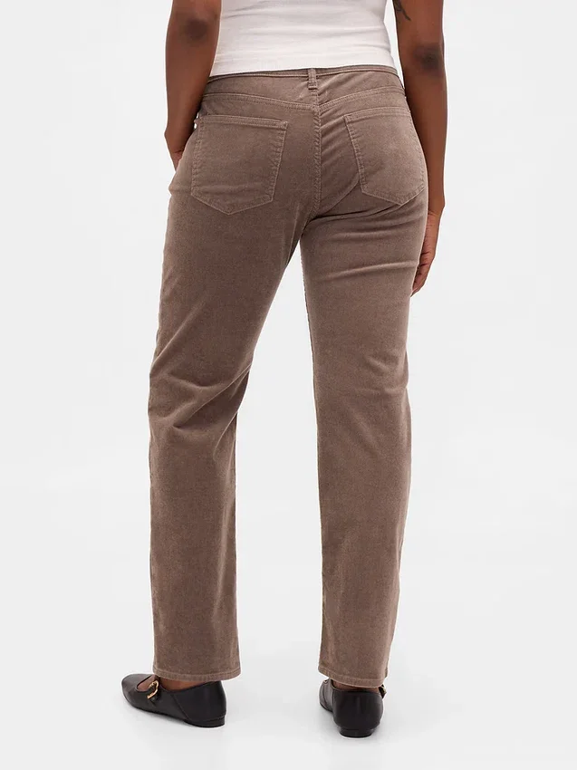 Low Rise Corduroy '90S Slim Straight Pants