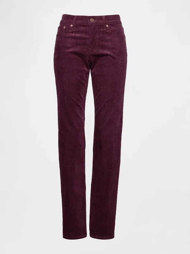 Low Rise Corduroy '90S Slim Straight Pants