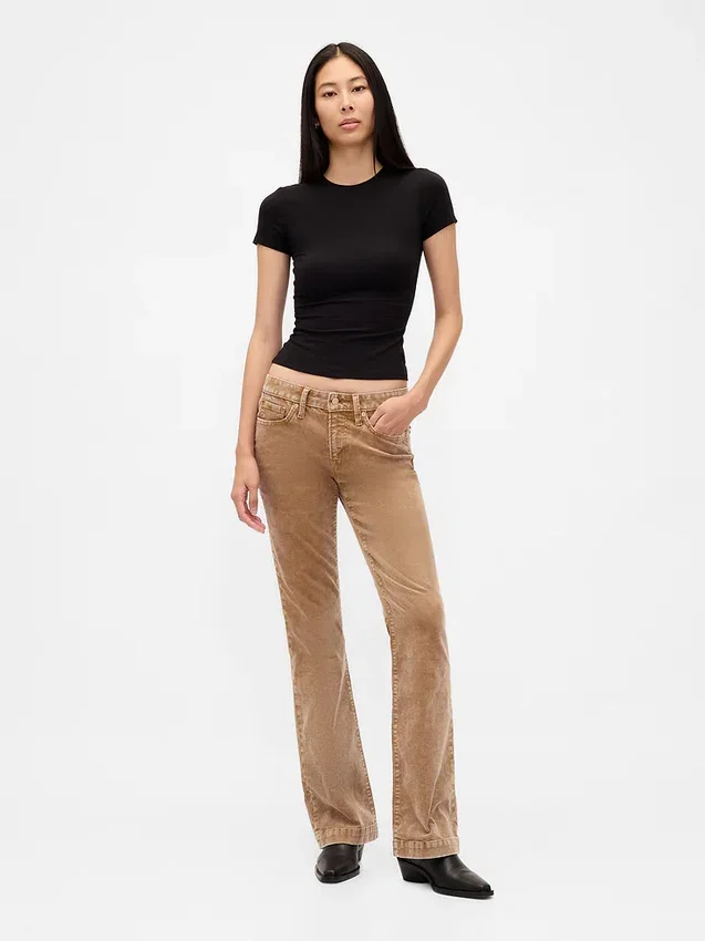 Low Rise Corduroy Long & Lean Pants