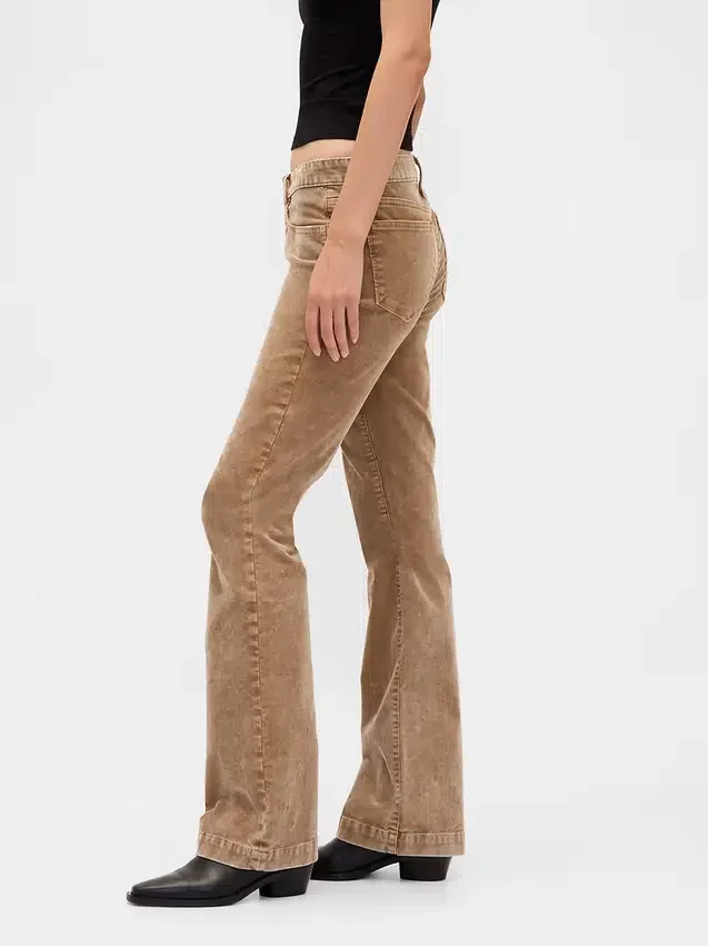 Low Rise Corduroy Long & Lean Pants