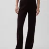 Low Rise Cotton-Blend Boot Sweater Pants