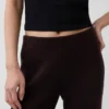 Low Rise Cotton-Blend Boot Sweater Pants