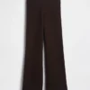 Low Rise Cotton-Blend Boot Sweater Pants