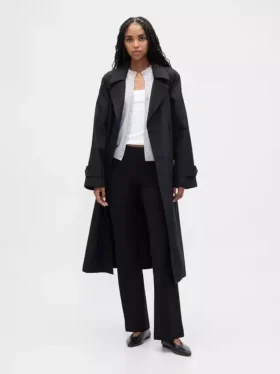 Low Rise Double Knit Flare Pants