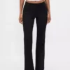 Low Rise Double Knit Flare Pants