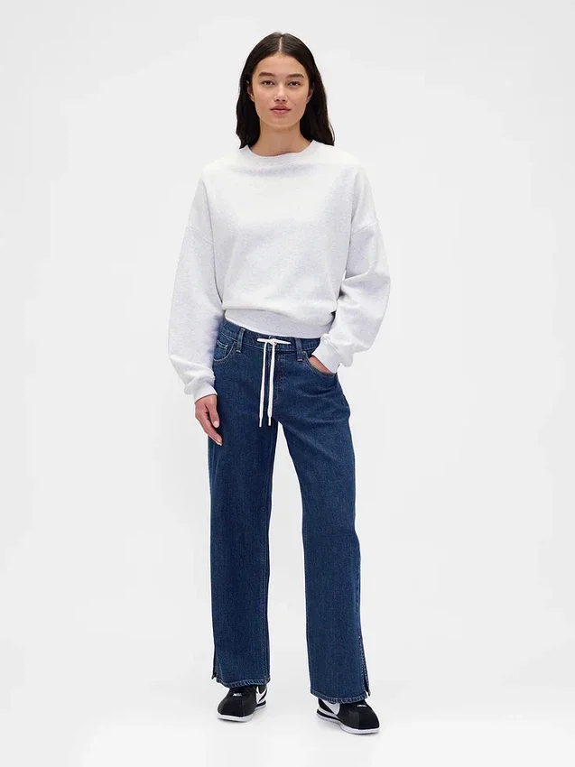 Low Rise Drawcord '90S Loose Jeans
