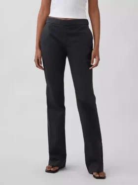 Low Rise Fitted Flare Khakis