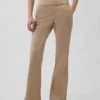 Low Rise Fitted Flare Khakis