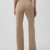 Low Rise Fitted Flare Khakis