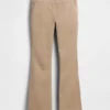 Low Rise Fitted Flare Khakis