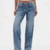 Low Rise Lace-Up '90S Loose Jeans
