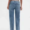 Low Rise Lace-Up '90S Loose Jeans