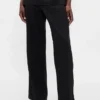 Low Rise Linen-Blend Flare Pants