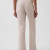 Low Rise Linen-Blend Flare Pants