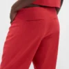 Low Rise Linen-Blend Flare Pants