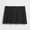 Low Rise Linen-Blend Mini Skort