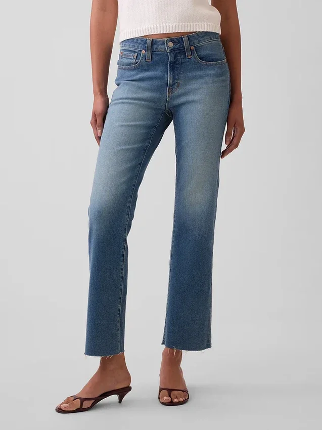 Low Rise Long & Lean Crop Jeans