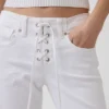 Low Rise Long & Lean Lace-Up Jeans
