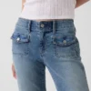 Low Rise Long & Lean Patch Pocket Jeans