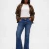 Low Rise Long & Lean Seamed Split-Hem Jeans