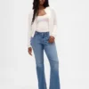 Low Rise Long & Lean Split-Hem Jeans