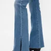 Low Rise Long & Lean Split-Hem Jeans
