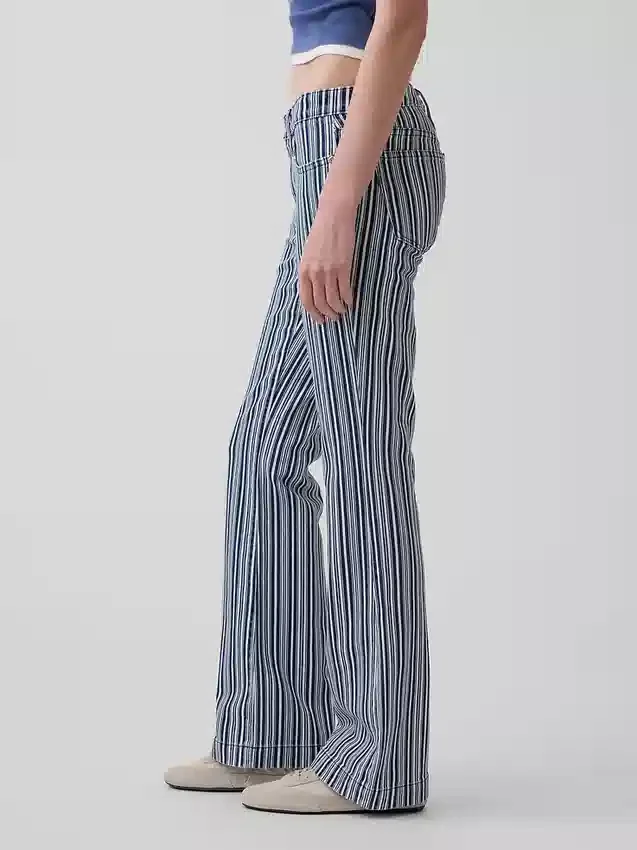 Low Rise Long & Lean Stripe Jeans