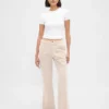 Low Rise Relaxed Flare Khakis