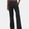 Low Rise Relaxed Flare Khakis
