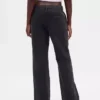 Low Rise Relaxed Flare Khakis