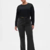 Low Rise Relaxed Flare Khakis