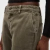 Low Rise Relaxed Flare Khakis