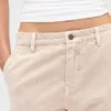 Low Rise Relaxed Flare Khakis