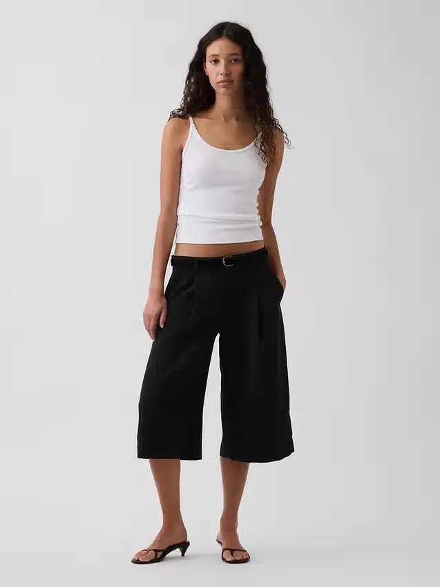 Low Rise Trouser Culotte Pants