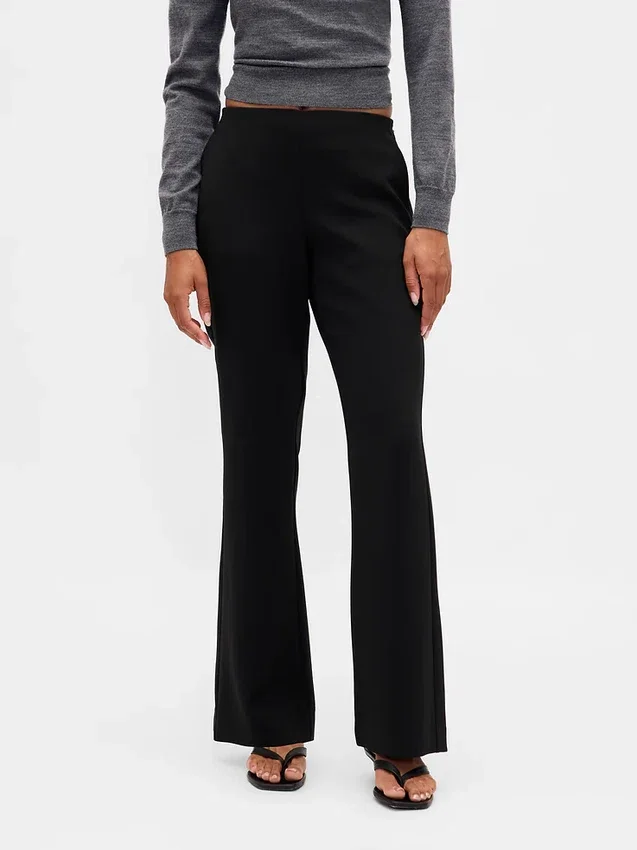 Low Rise Twill Flare Pants