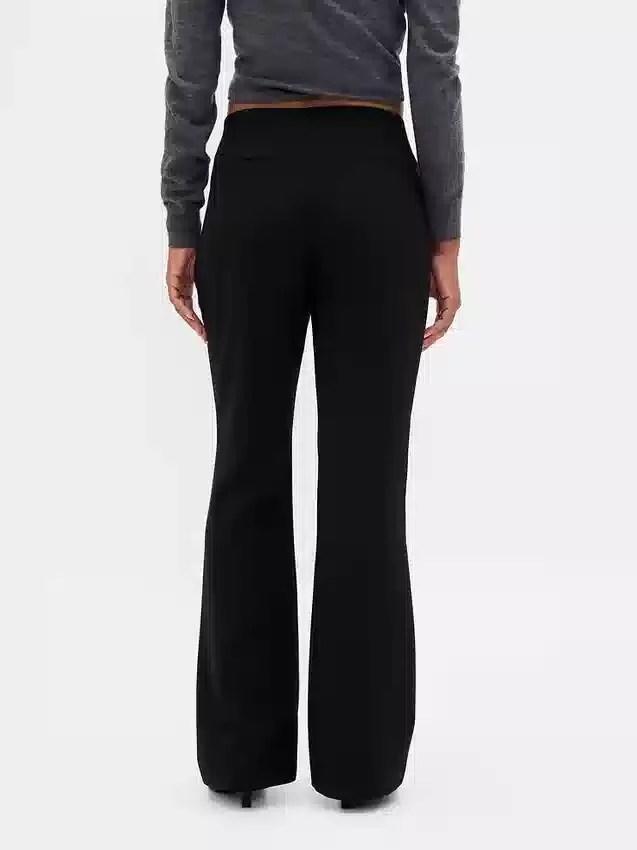 Low Rise Twill Flare Pants